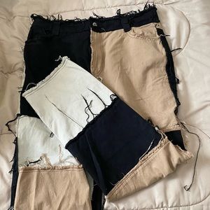 NWOT SHEIN color block jeans